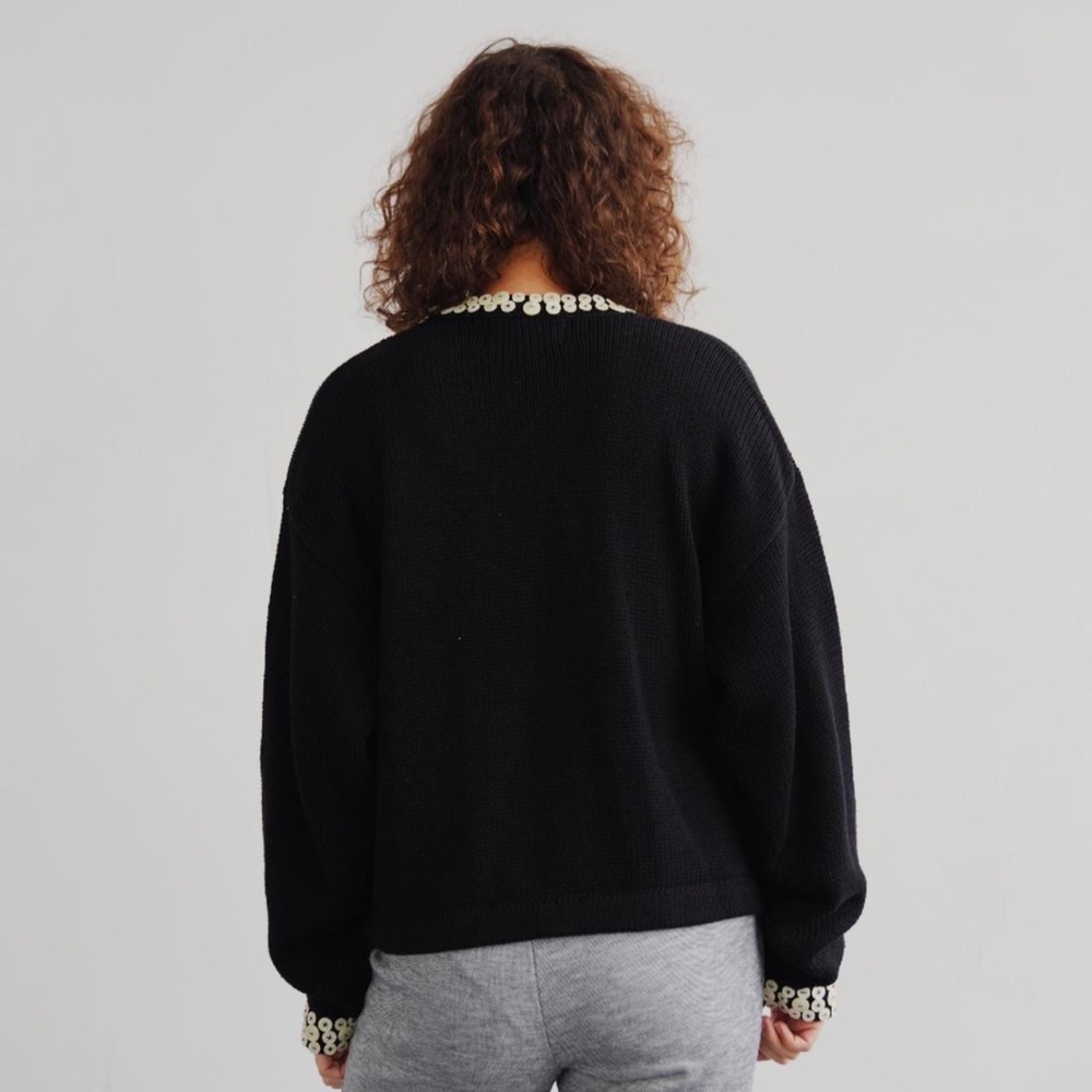 Vintage chunky button sweater - Picture 3 of 3